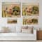 Designart - View of Old Polish City In Nature - Traditional Print on Natural Pine Wood